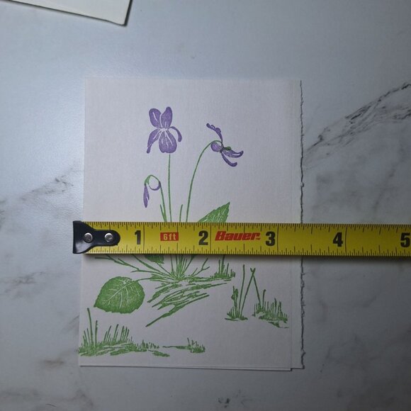 Sarah Gwen Frostic Postcard Blank Card Block Prints Mini Vintage Nature Michigan - Picture 11 of 16